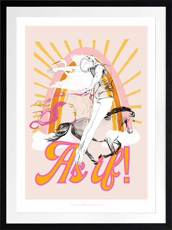 As If! Framed Art Print