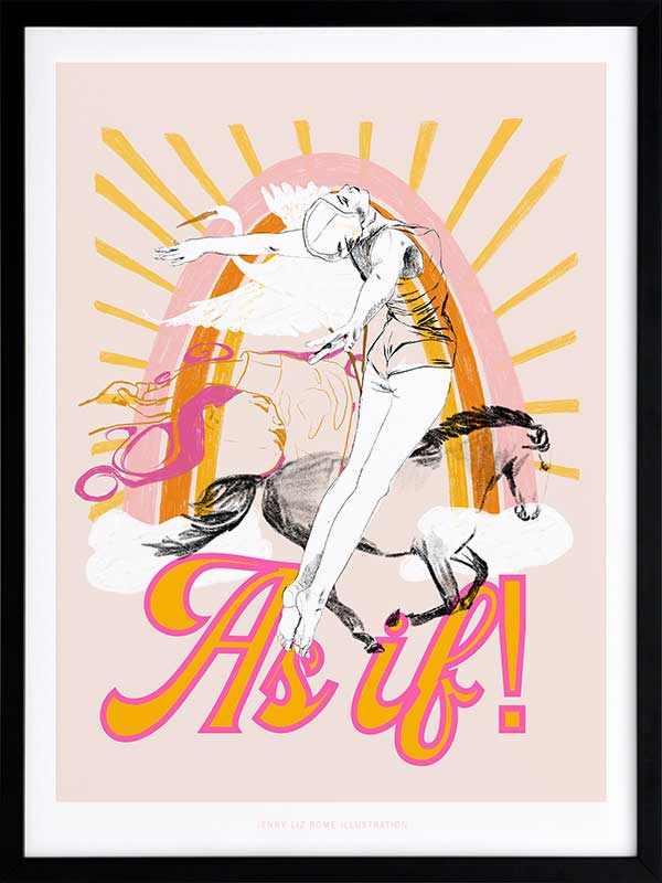 As If! Framed Art Print