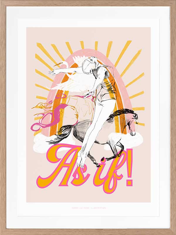 As If! Framed Art Print