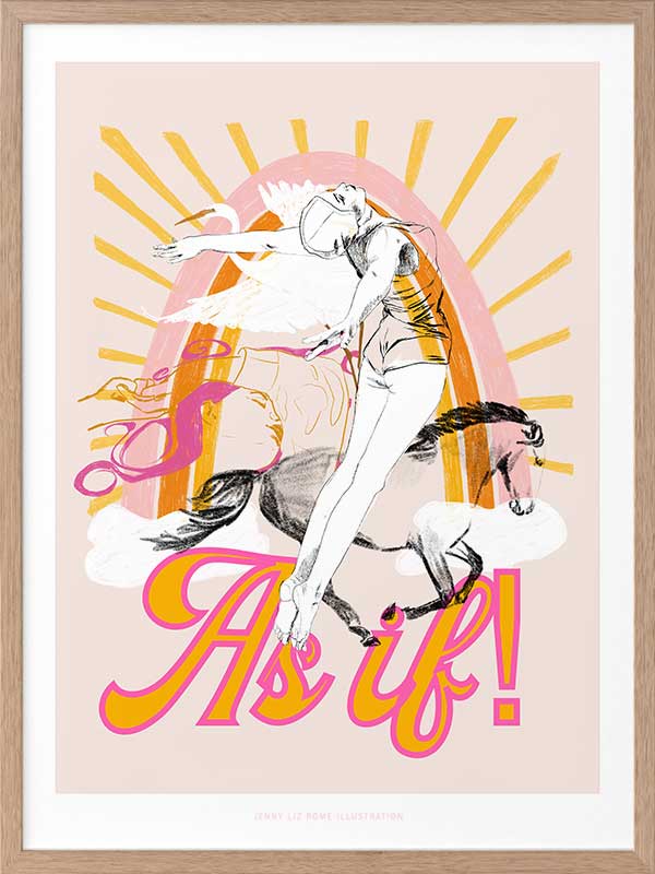 As If! Framed Art Print