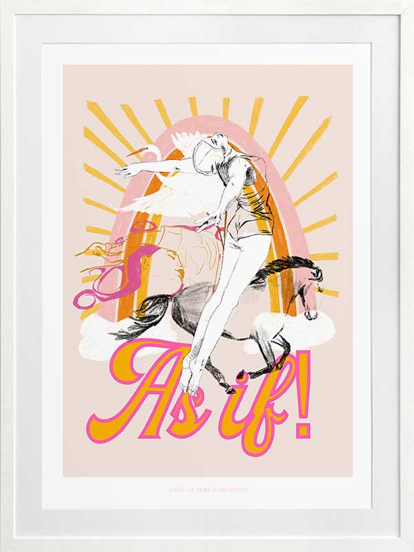 As If! Framed Art Print