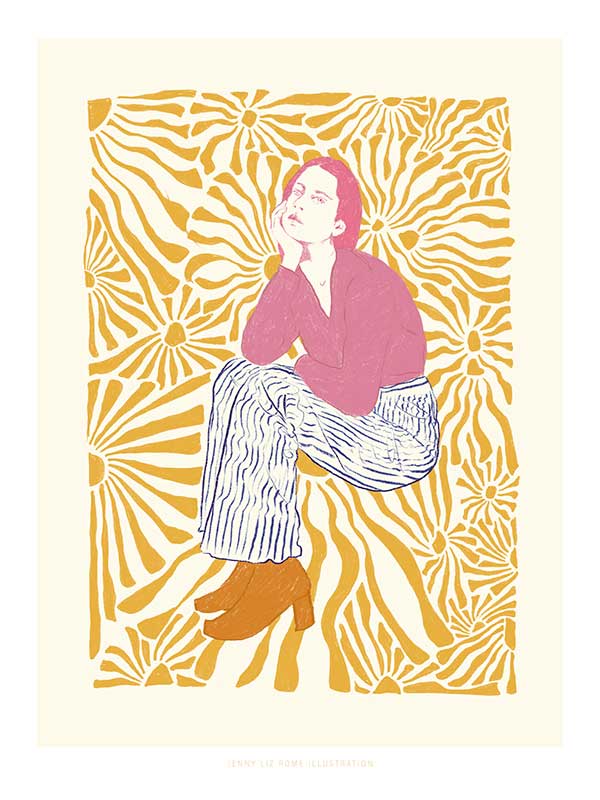 Dazed Portrait I Canvas Art Print