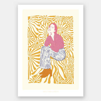 Dazed Portrait I Unframed Art Print