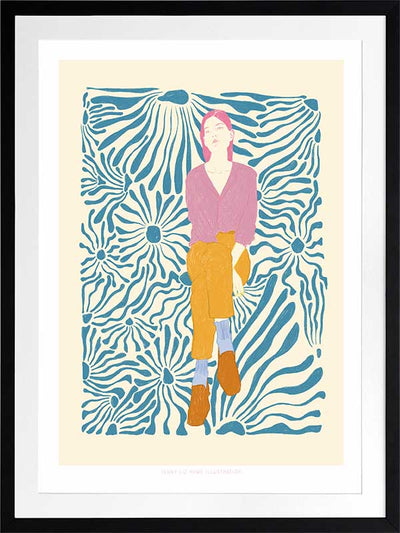 Dazed Portrait II Framed Art Print