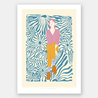 Dazed Portrait II Unframed Art Print