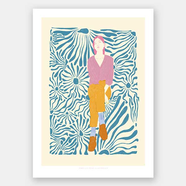 Dazed Portrait II Unframed Art Print