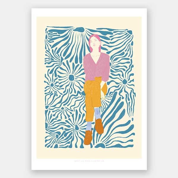 Dazed Portrait II Unframed Art Print