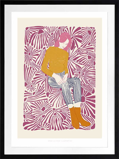 Dazed Portrait III Framed Art Print