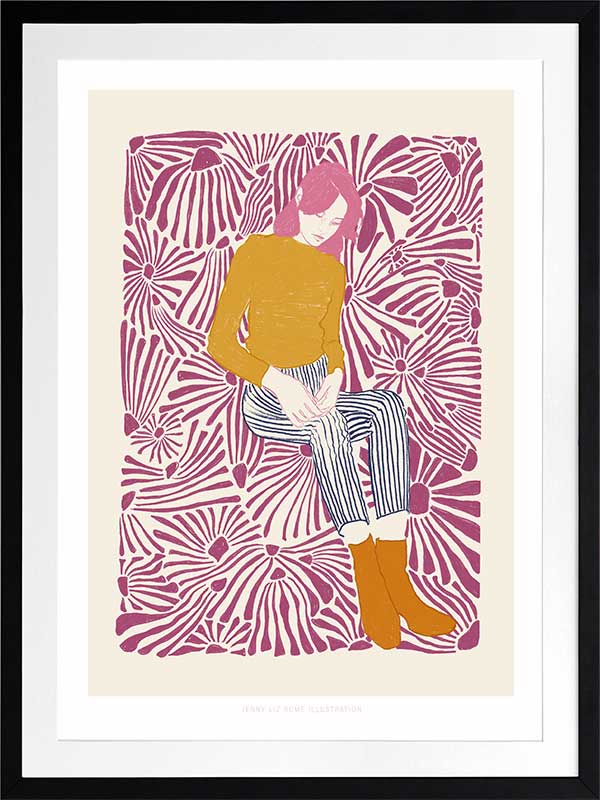 Dazed Portrait III Framed Art Print