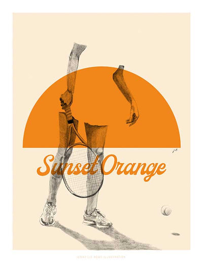 Sunset Orange Canvas Art Print