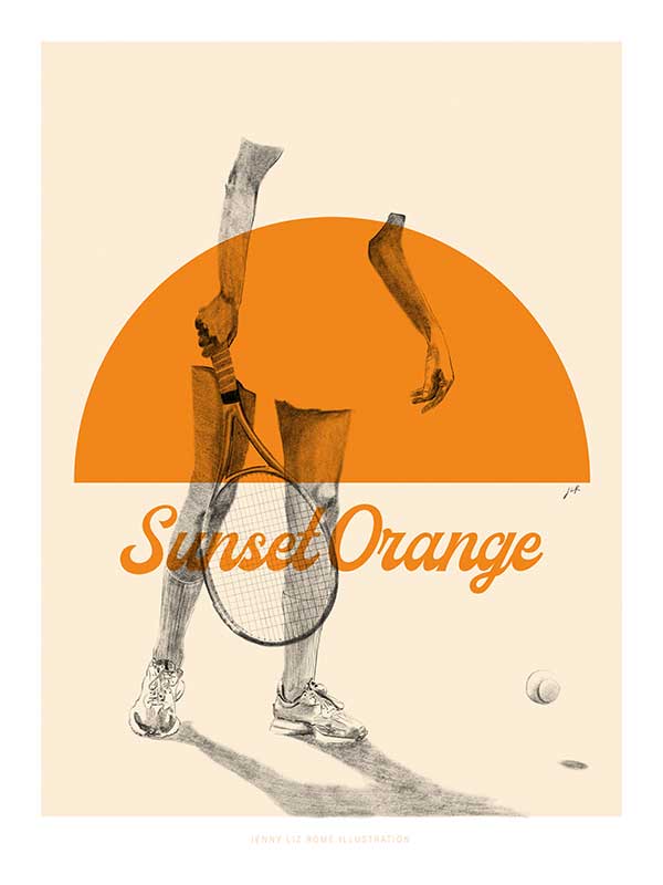 Sunset Orange Canvas Art Print