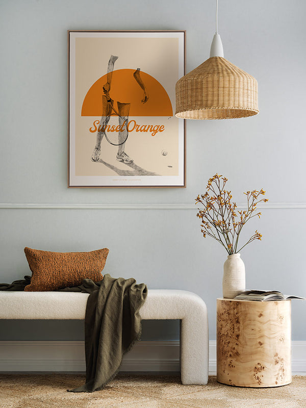 Sunset Orange Canvas Art Print | Lifestyle