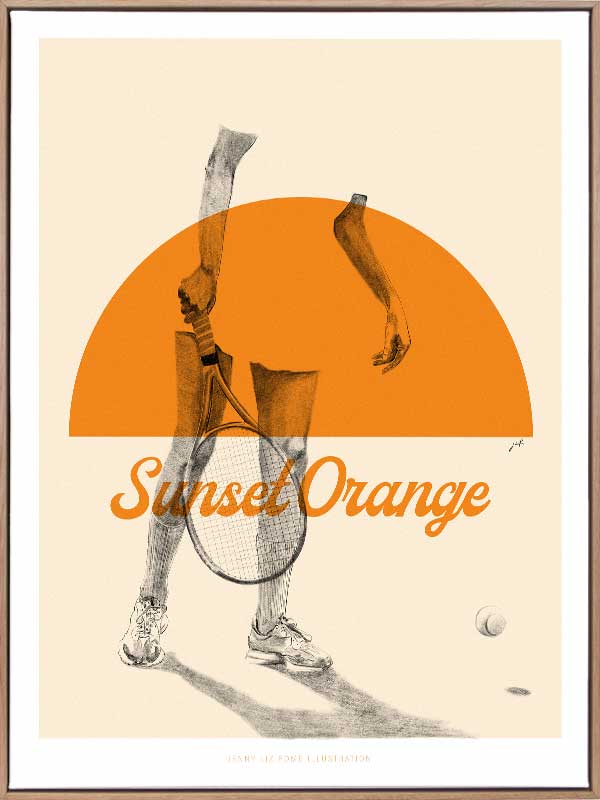 Sunset Orange Canvas Art Print