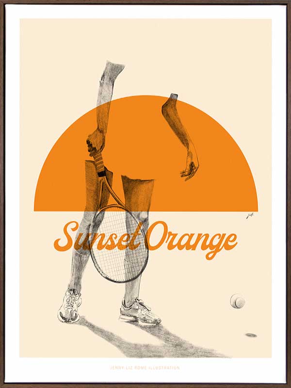 Sunset Orange Canvas Art Print