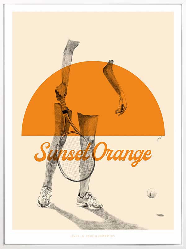 Sunset Orange Canvas Art Print