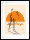 Sunset Orange Framed Art Print
