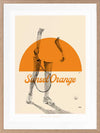 Sunset Orange Framed Art Print