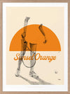 Sunset Orange Framed Art Print