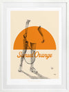 Sunset Orange Framed Art Print