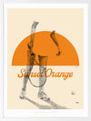 Sunset Orange Framed Art Print