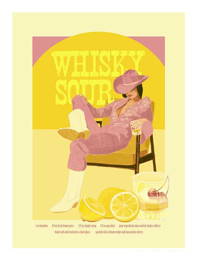 Whisky Sour Pink Canvas Art Print
