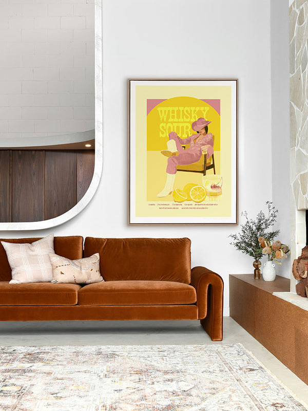Whisky Sour Pink Canvas Art Print | Lifestyle