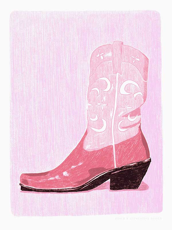 Boot Scootin’ Baby Canvas Art Print