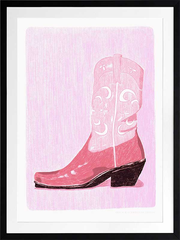 Boot Scootin’ Baby Framed Art Print