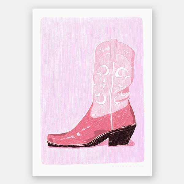 Boot Scootin’ Baby Unframed Art Print