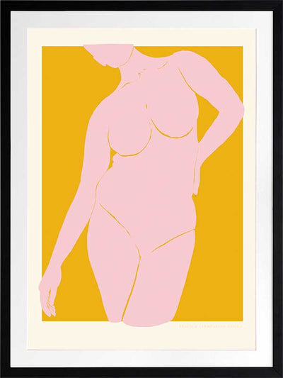 She’s Golden Framed Art Print