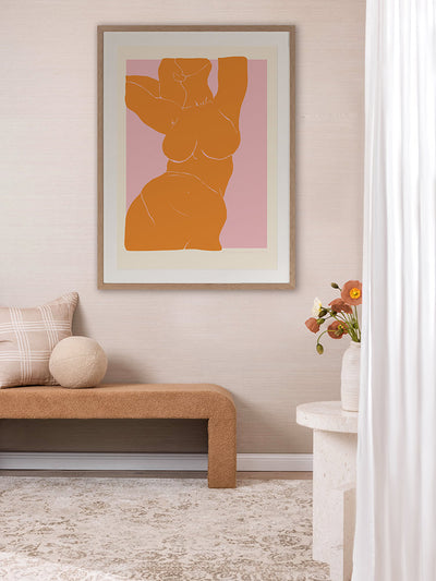She’s Glowing Framed Art Print | Lifestyle