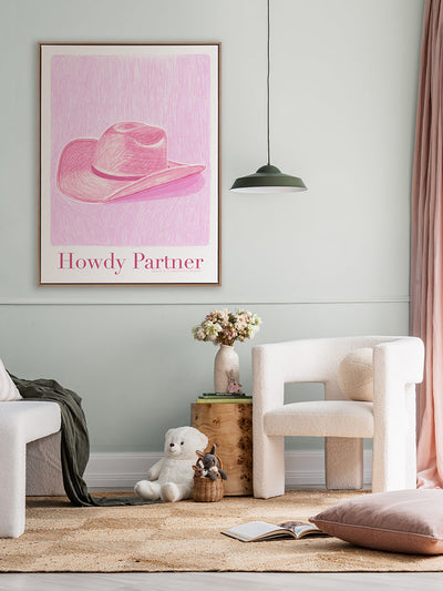 Howdy Partner Canvas Art Print | Lifestyle