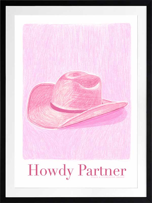 Howdy Partner Framed Art Print