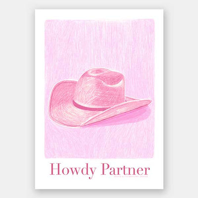 Howdy Partner Unframed Art Print