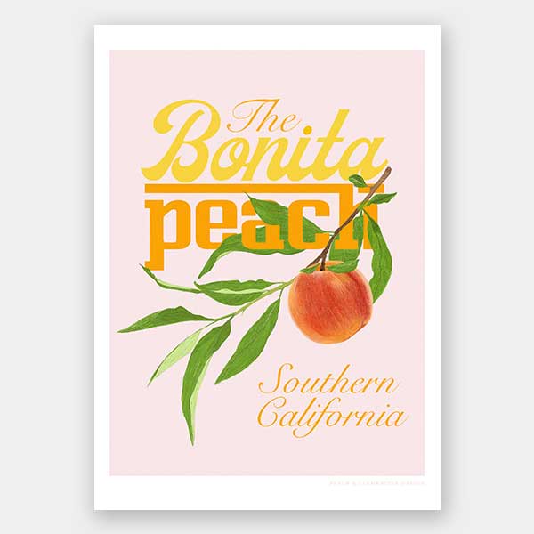 California Peaches Unframed Art Print