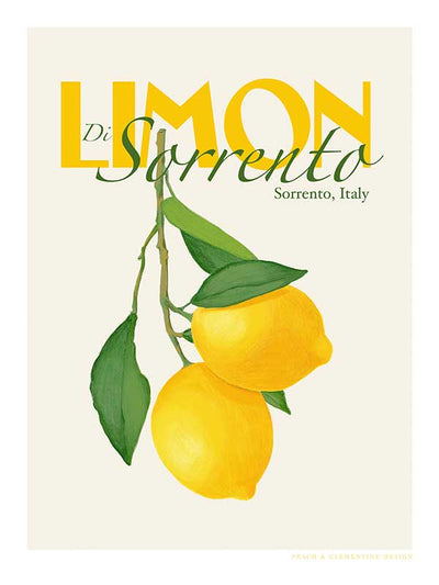 Sorrento Lemons Canvas Art Print