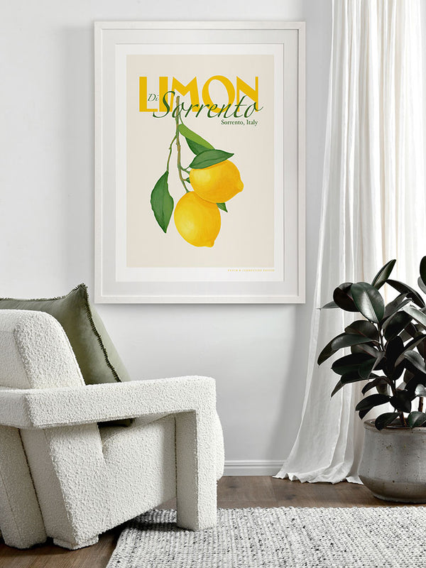 Sorrento Lemons Framed Art Print | Lifestyle