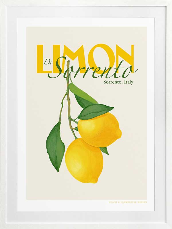 Sorrento Lemons Framed Art Print