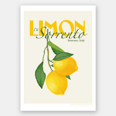 Sorrento Lemons Unframed Art Print