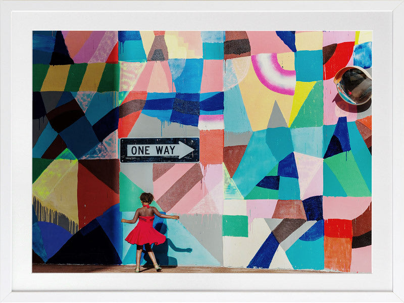 One Way Framed Art Print