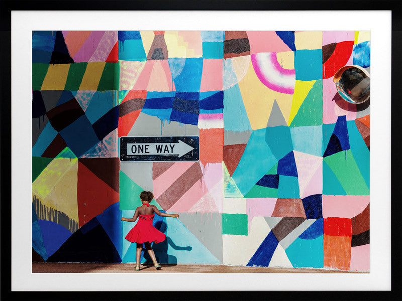 One Way Framed Art Print