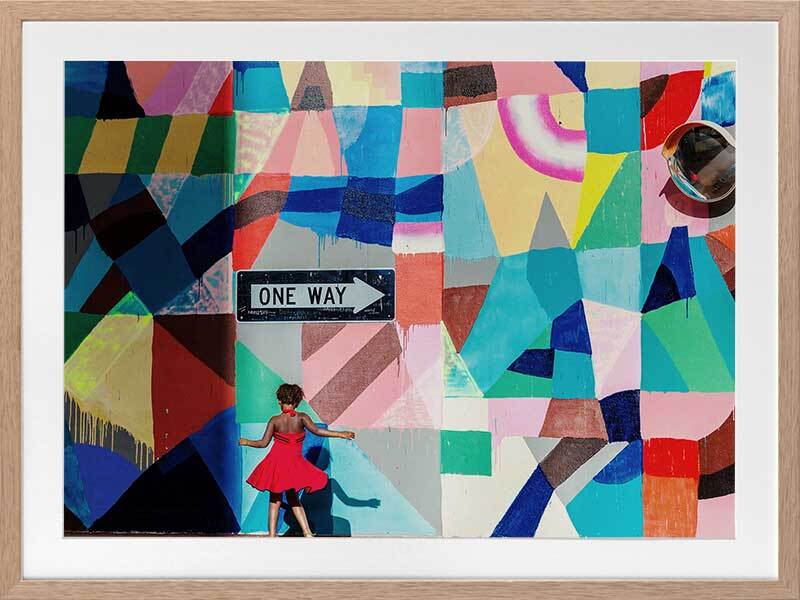 One Way Framed Art Print