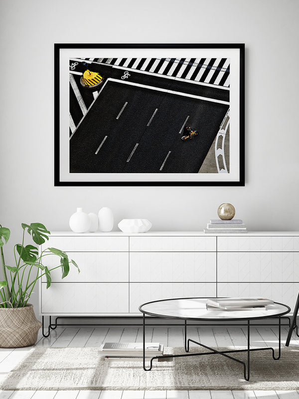 Single Rider Framed Art Print | Lifestyle