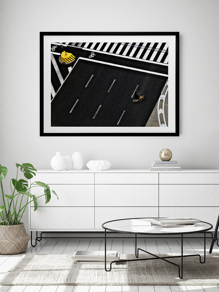 Single Rider Framed Art Print | Lifestyle