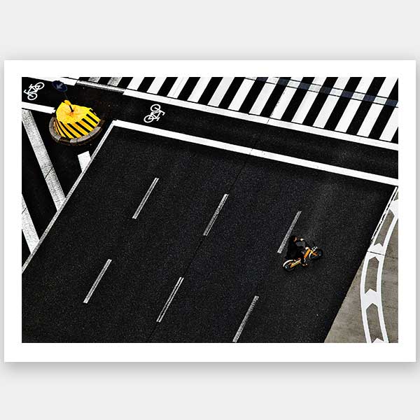 Single Rider Unframed Art Print