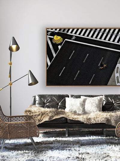 Single Rider Canvas Art Print | Lifestyle