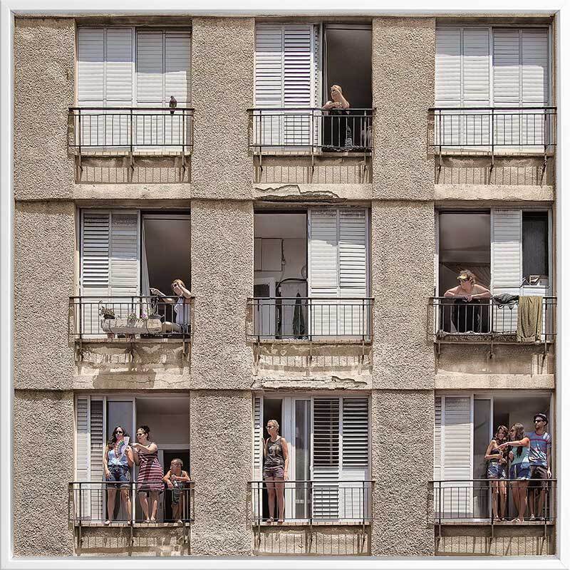The Apartment Block Canvas Art Print