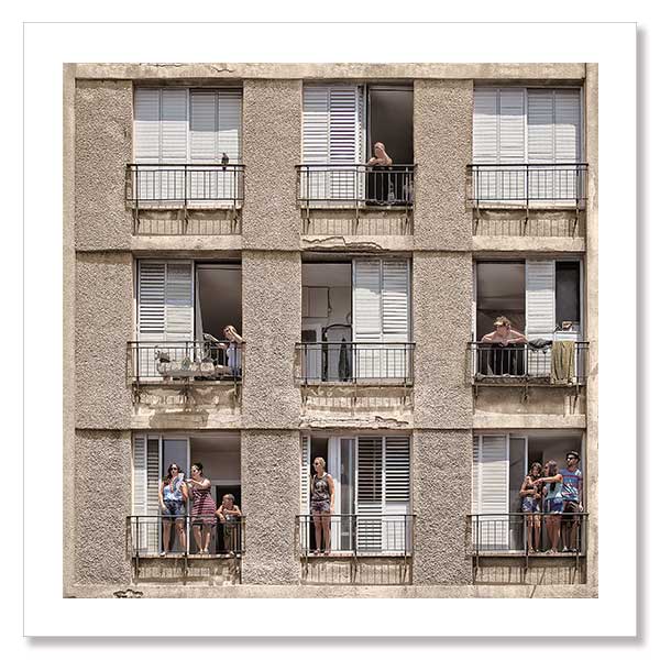 The Apartment Block Unframed Art Print