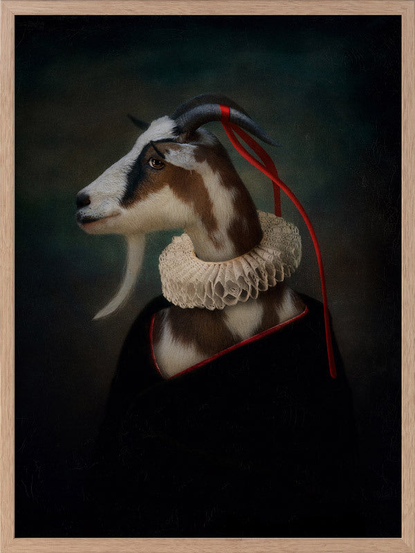 Renaissance Goat Framed Art Print