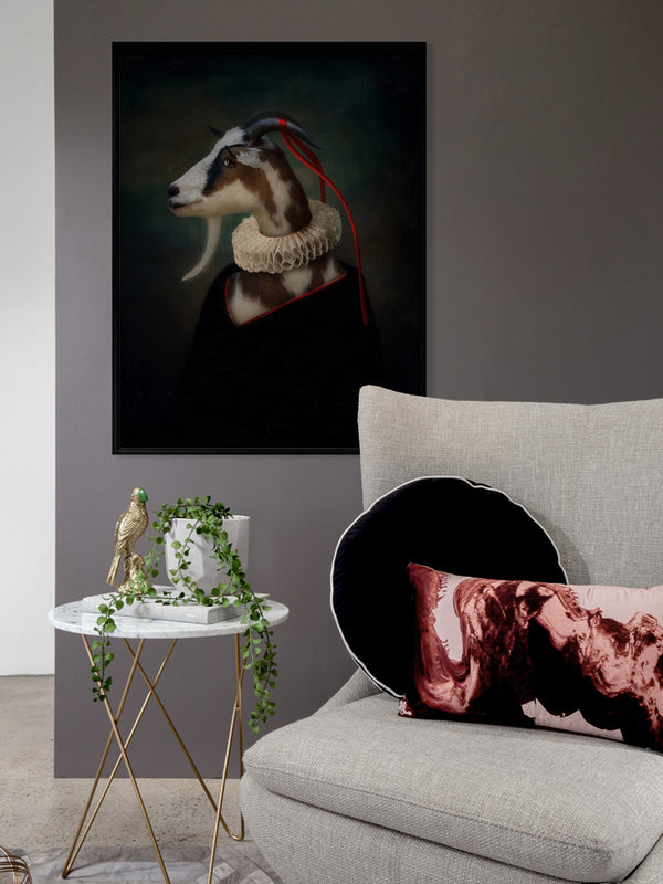 Renaissance Goat Canvas Art Print | Lifestyle